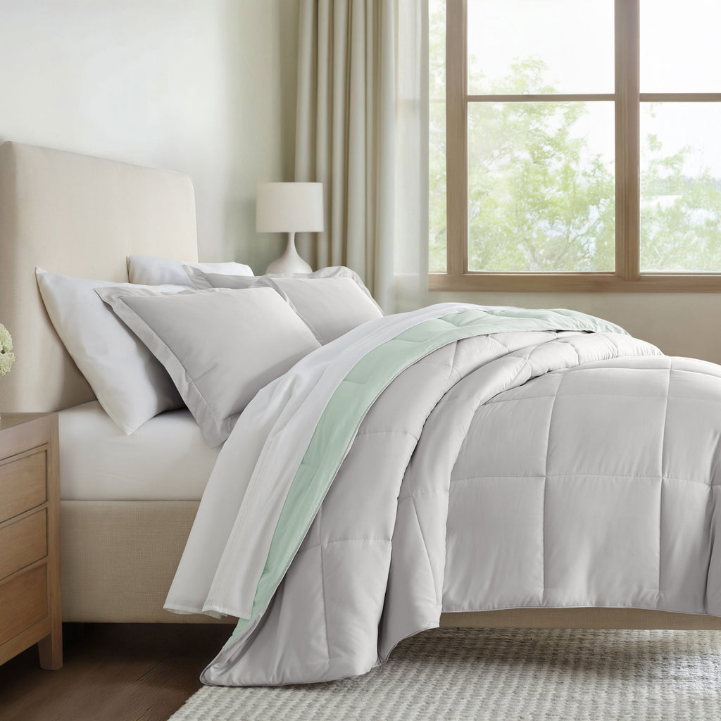 Reversible Down-Alternative Comforter Set