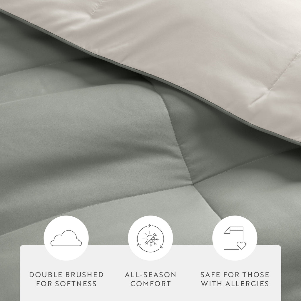 Reversible Down-Alternative Comforter Set