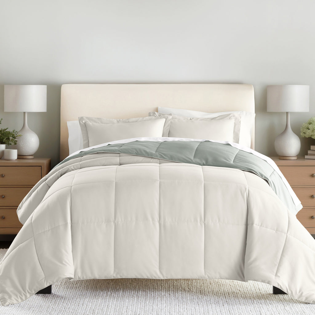 Reversible Down-Alternative Comforter Set