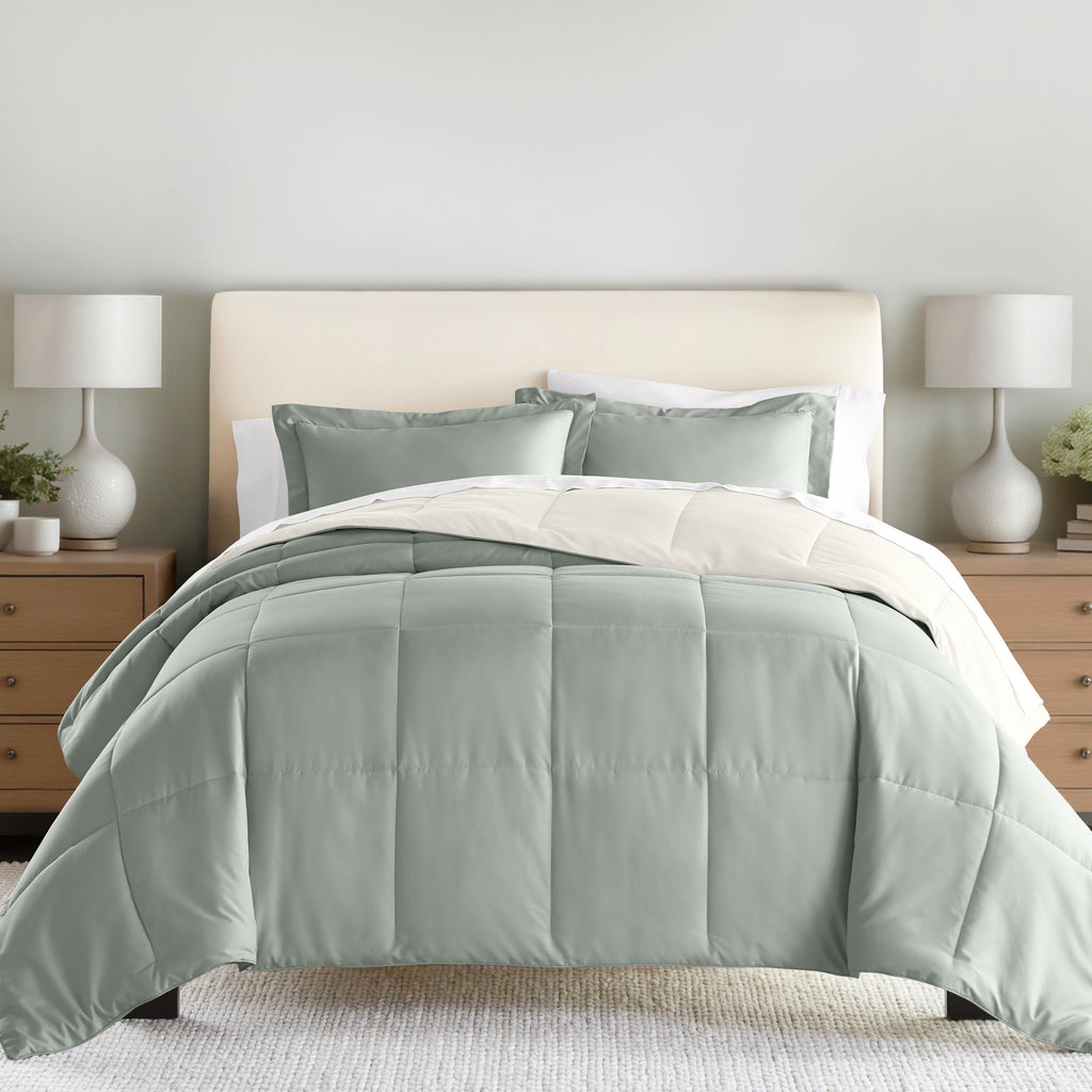 Reversible Down-Alternative Comforter Set