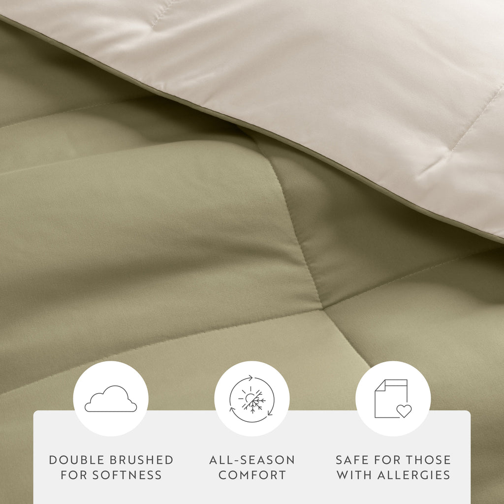 Reversible Down-Alternative Comforter Set