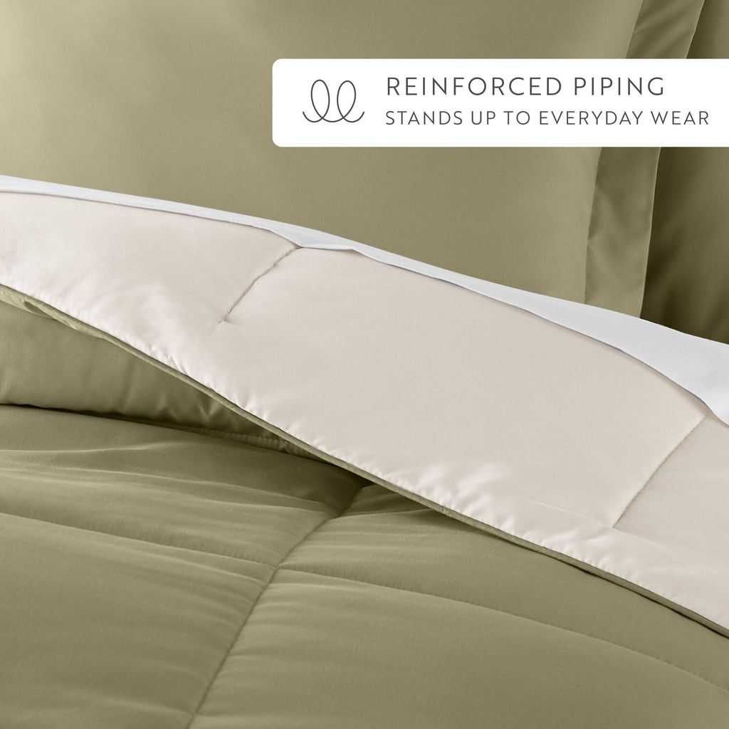 Reversible Down-Alternative Comforter Set