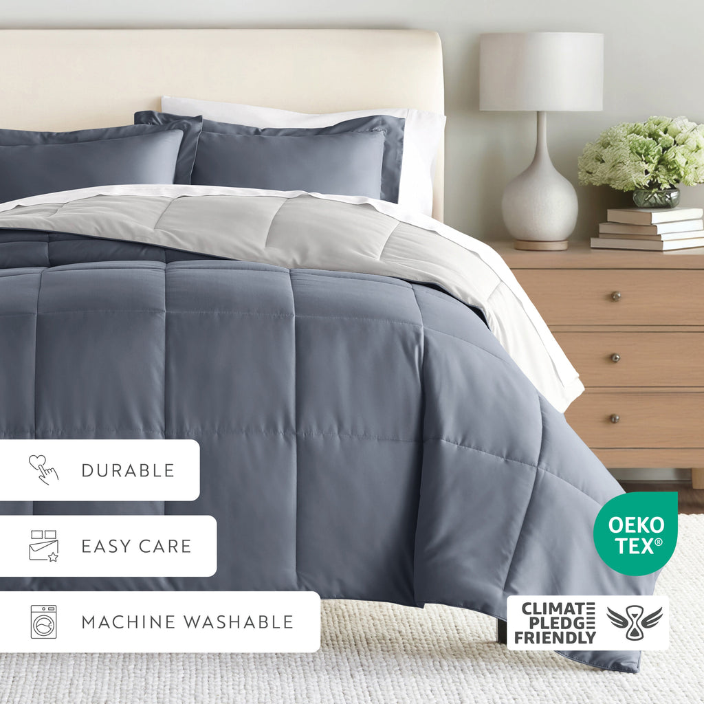 Reversible Down-Alternative Comforter Set
