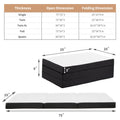 4-Inch Tri-Fold Memory Foam Folding Mattress