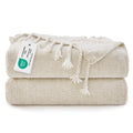 Boho Chenille Knit Throw Blanket – Cozy Texture for Couch & Bed