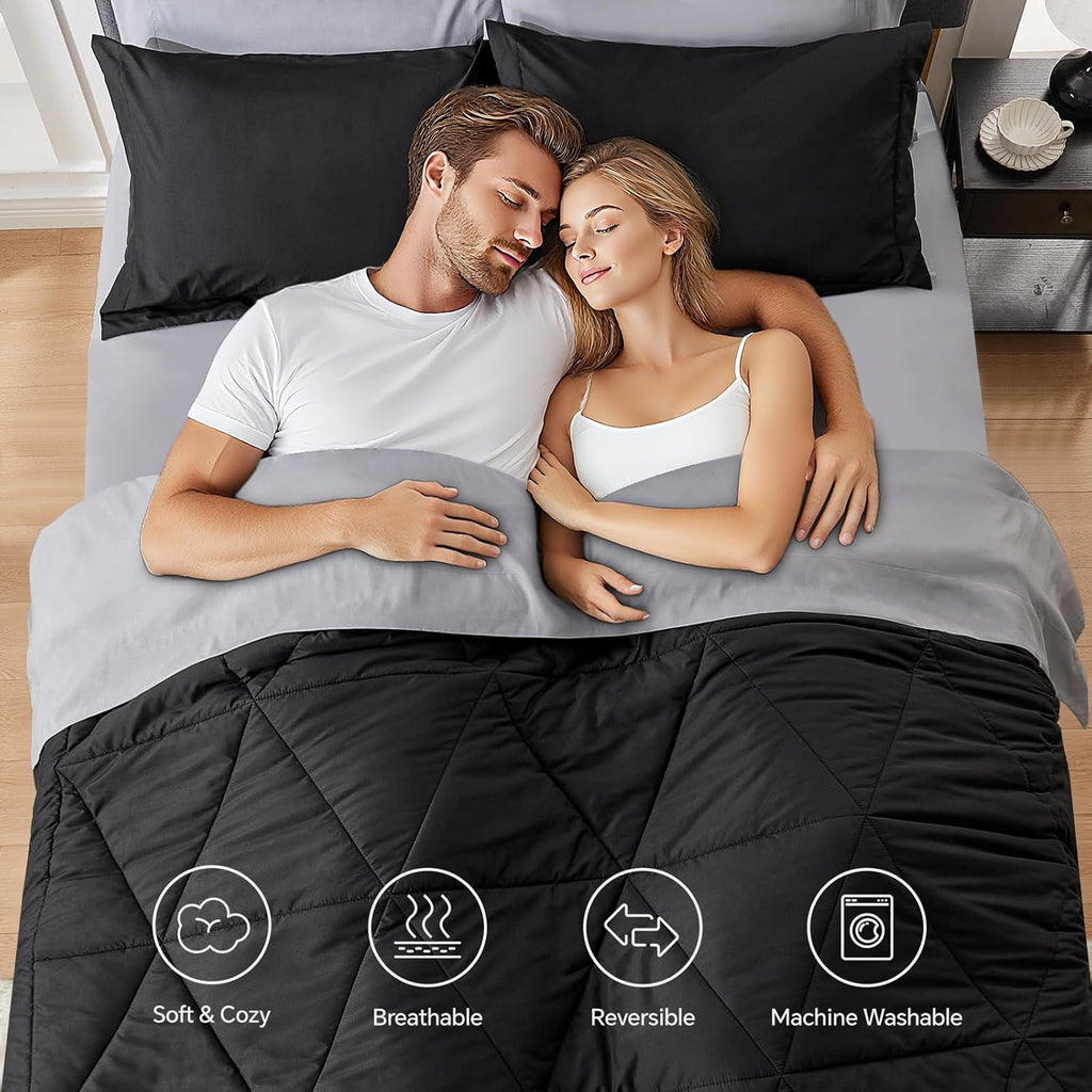 Luxe Reversible Comforter Set – 7-Piece All-Season Bedding with Sheets